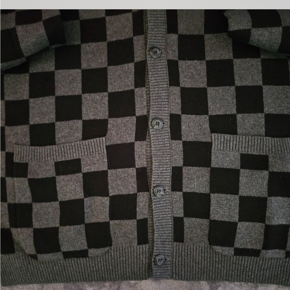 Vans Men's Charcoal Cardigan Sweater - Picture 3 of 3